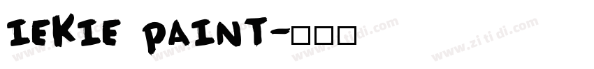 iekie Paint字体转换